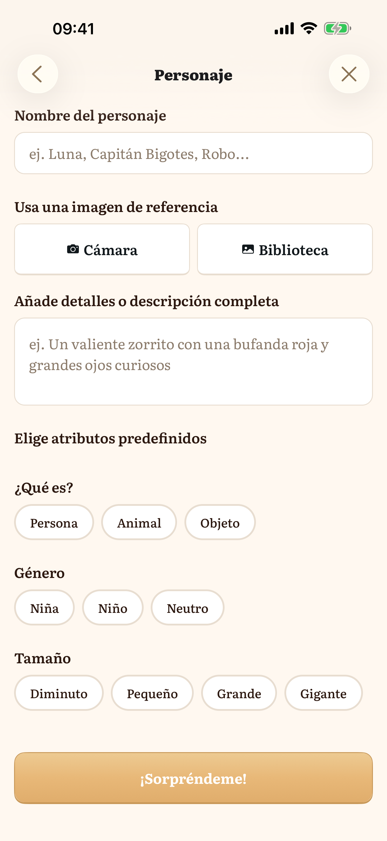 Aventuras personalizadas o inesperadas
